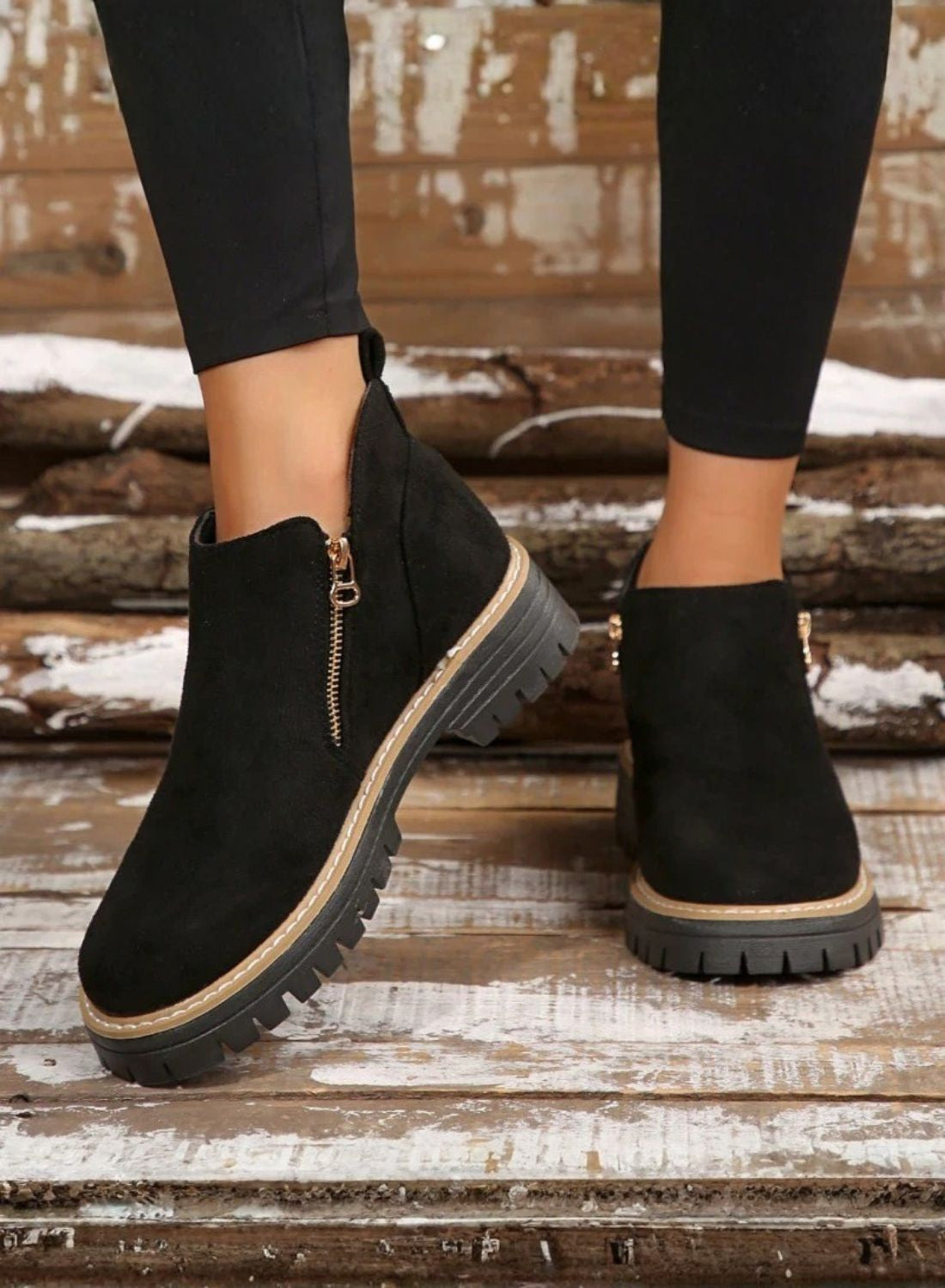 Gaia - Stivaletti Comfort con zip Donna