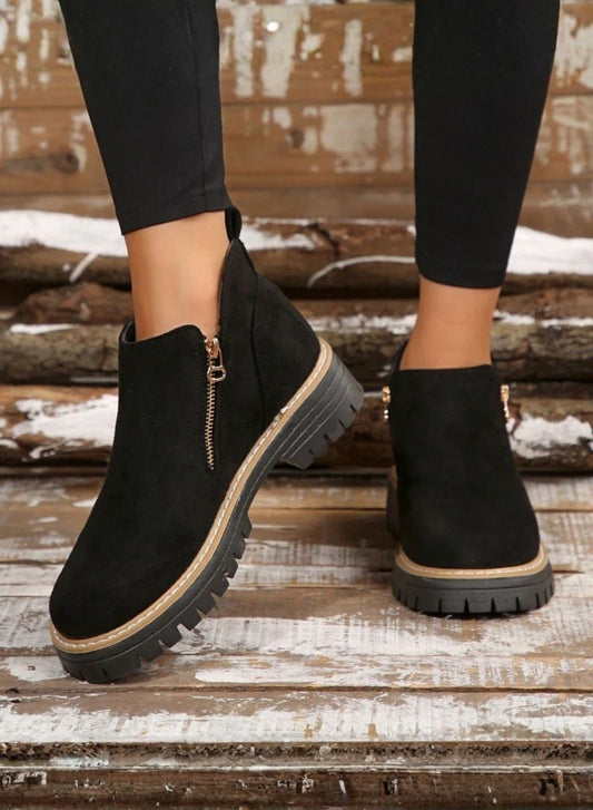 Gaia - Stivaletti Comfort con zip Donna