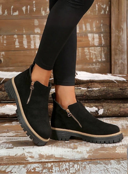 Gaia - Stivaletti Comfort con zip Donna