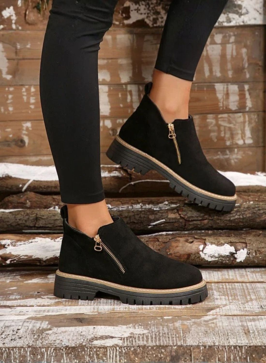 Gaia - Stivaletti Comfort con zip Donna