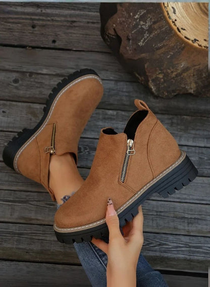 Gaia - Stivaletti Comfort con zip Donna