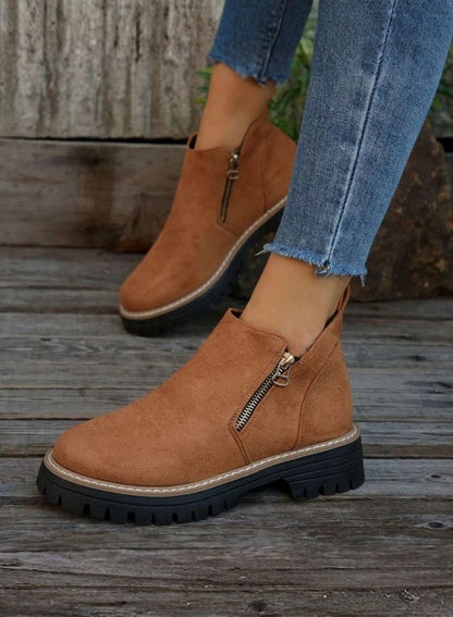 Gaia - Stivaletti Comfort con zip Donna