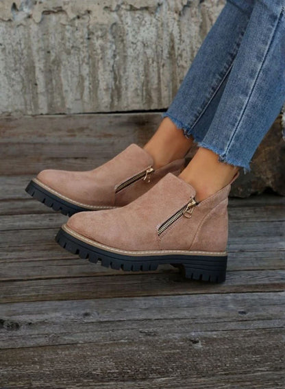 Gaia - Stivaletti Comfort con zip Donna